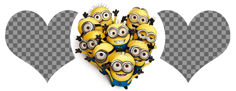 Fotomontaje para la portada de Facebook para dos fotos con Minions ..