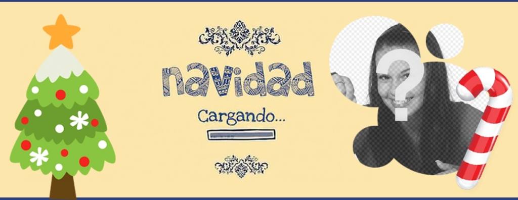 Foto de portada Facebook con tu imagen de Navidad ..