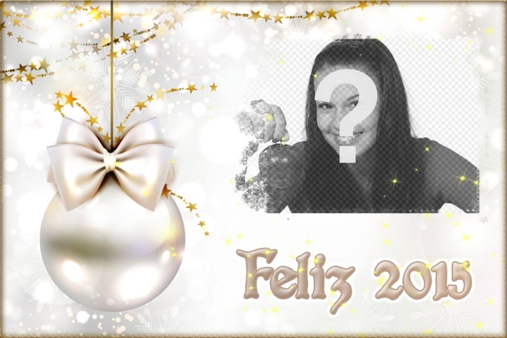 Tarjeta de Feliz año 2015 para personalizar con tus fotos. ..
