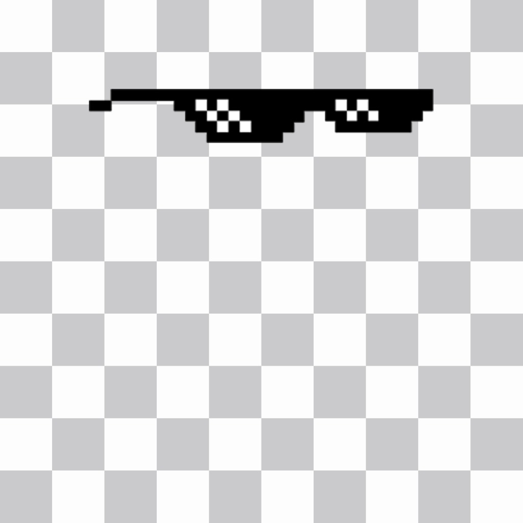 Sticker de gafas pixeladas del meme Deal With It ..