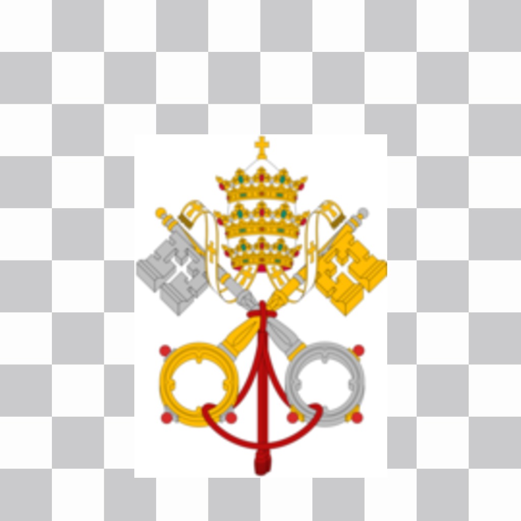 Bandera de la ciudad del Vaticano que puedes poner en tus fotos ..