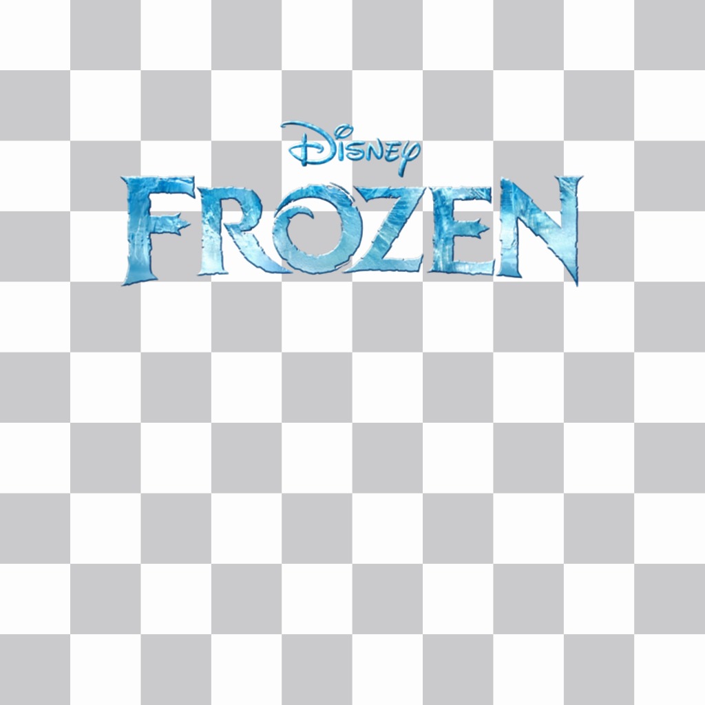 Logotipo de Frozen de Disney para poner en tus fotos online. ..