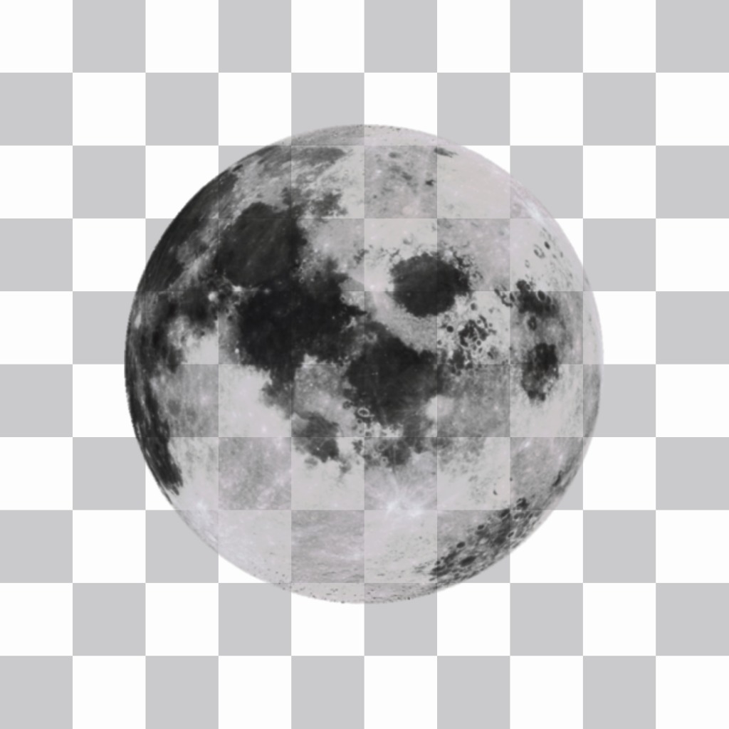 Fotomontaje  para poner el sticker la la luna llena en tus fotos ..