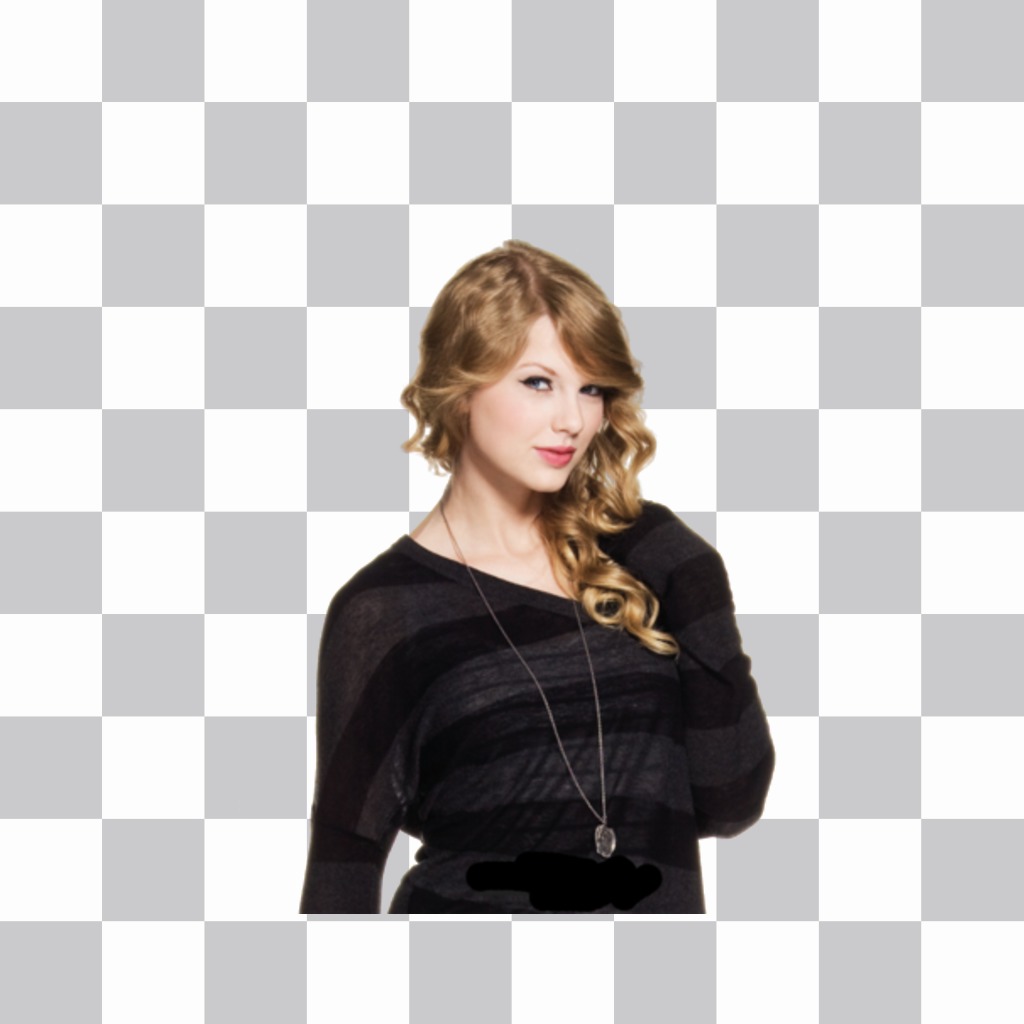 Pon a Taylor Swift en tus fotos con este sticker gratis ..