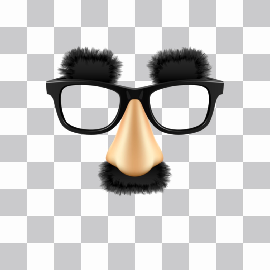 Sticker con las gafas bigote y cejas de Groucho Marx ..