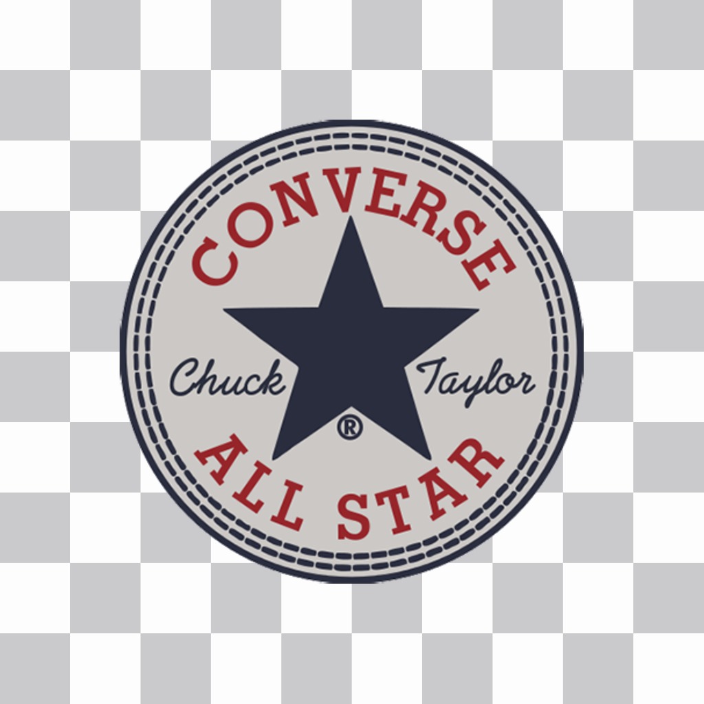 Sticker del logo clásico de la marca Converse para tu foto. ..