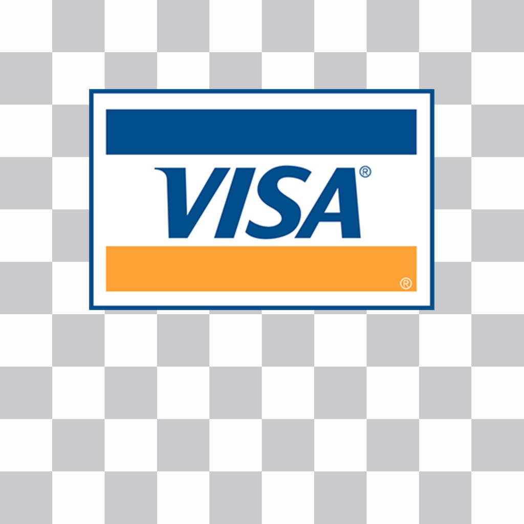 Sticker del logo de la tarjeta de crédito VISA para tus fotos ..