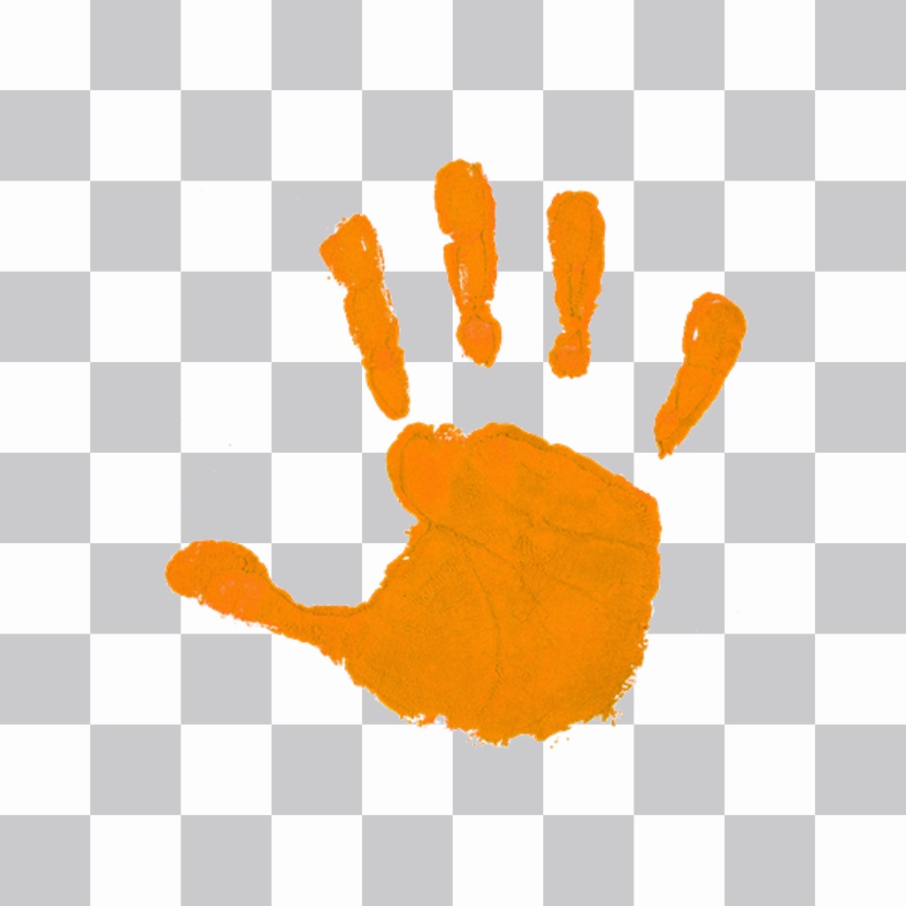 Sticker de mano naranja en contra la violencia hacia la mujer ..