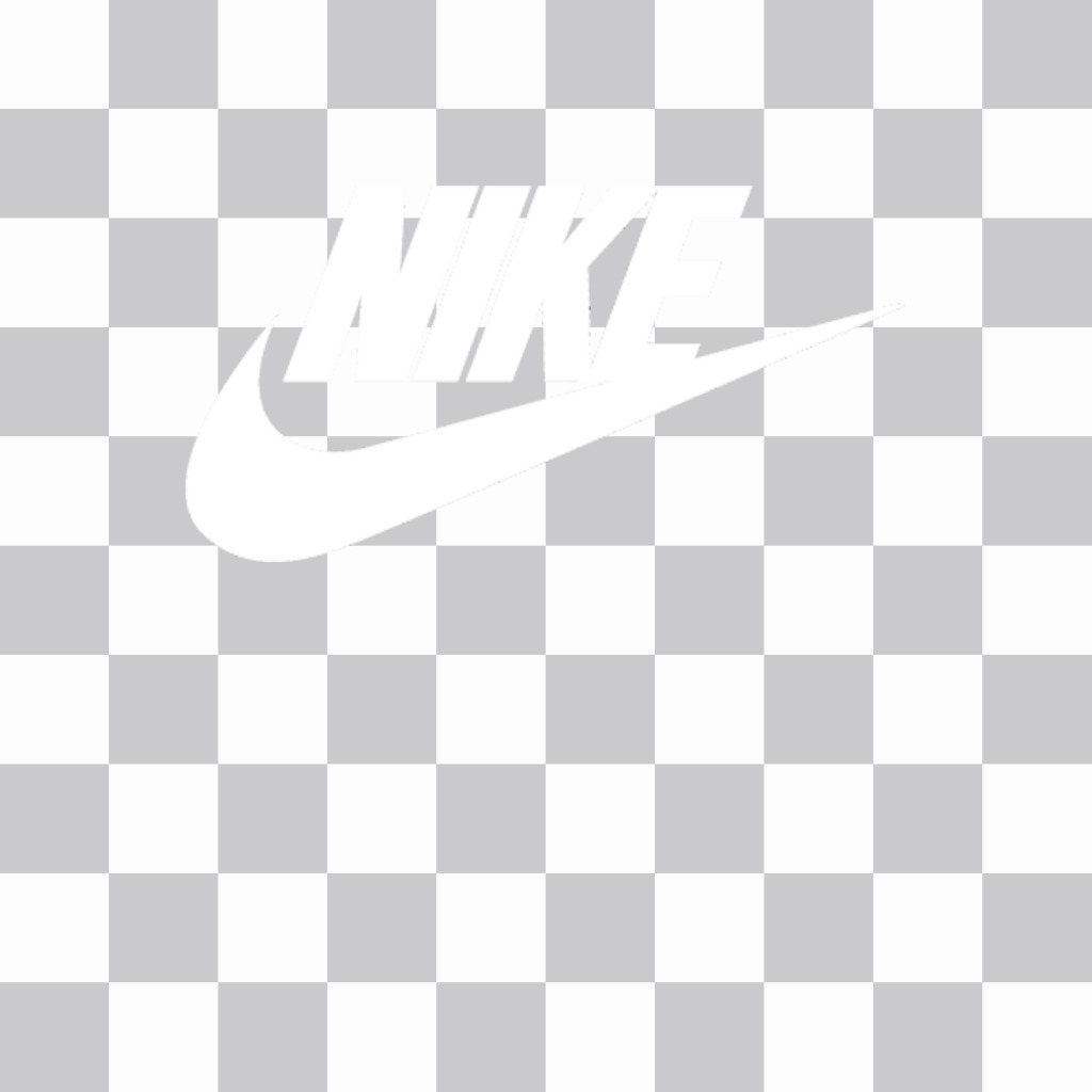Sticker del logo blanco de Nike para poner en tus fotos ..