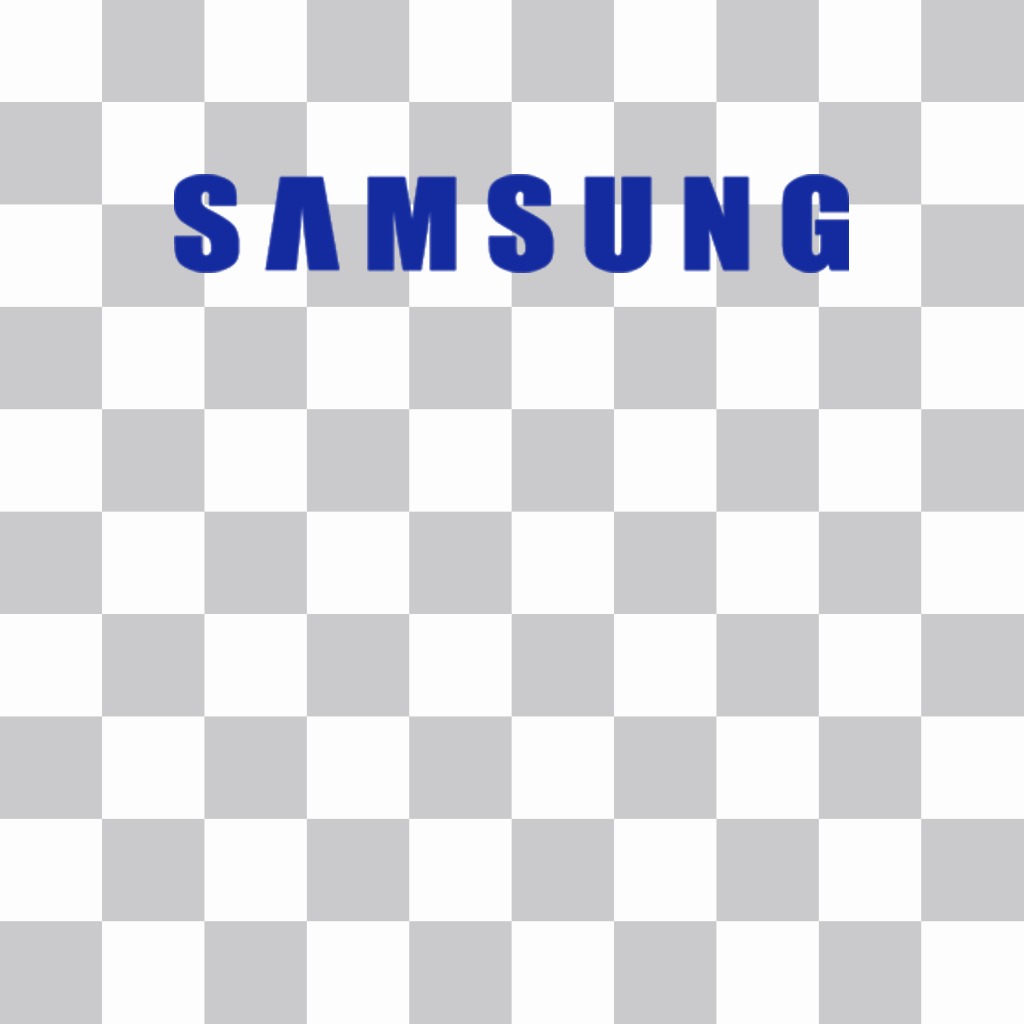 Sticker del logo de la marca SAMSUNG para tus fotos Fotoefectos