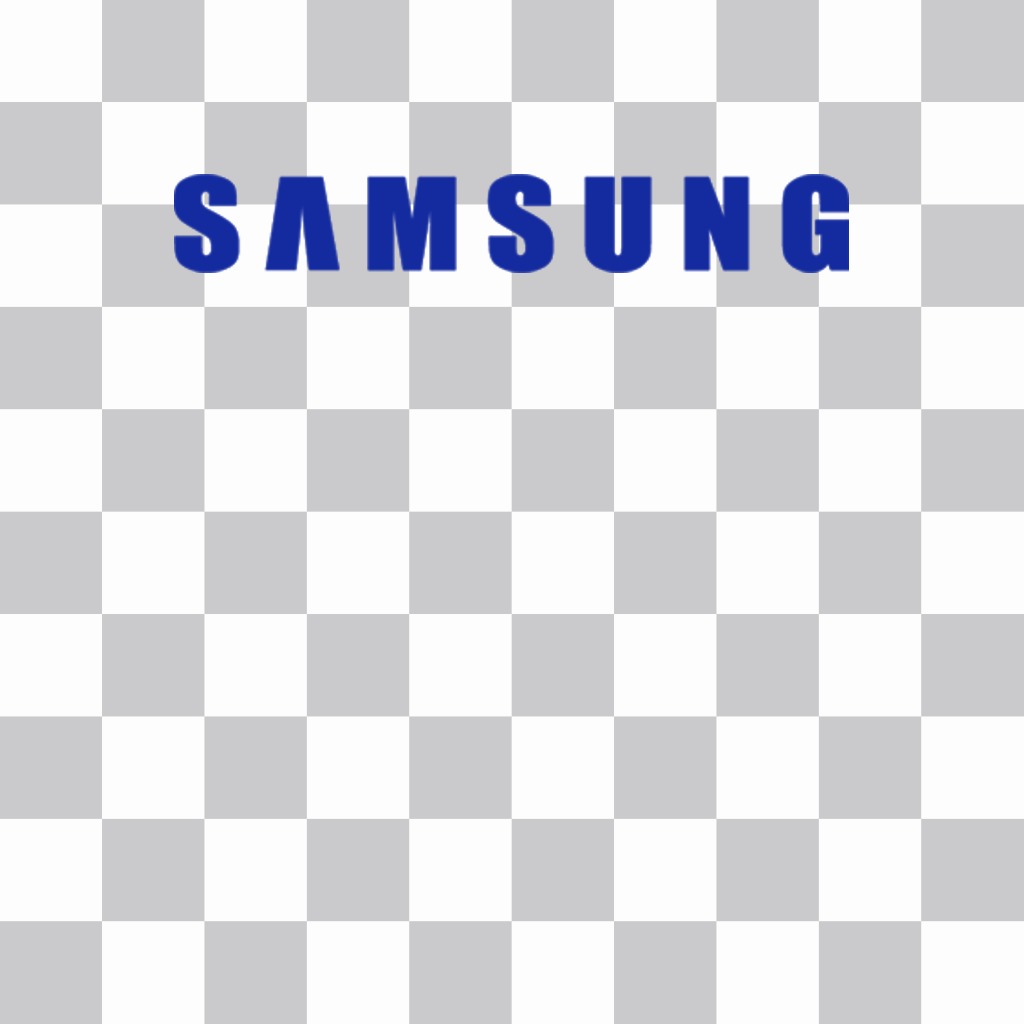 Sticker del logo de la marca SAMSUNG para tus fotos ..