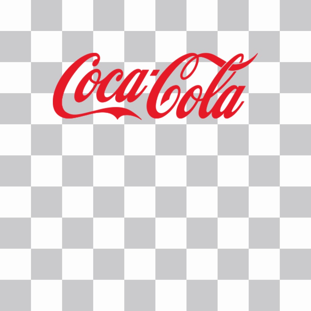 Sticker del logo de Coca Cola para tus fotos ..