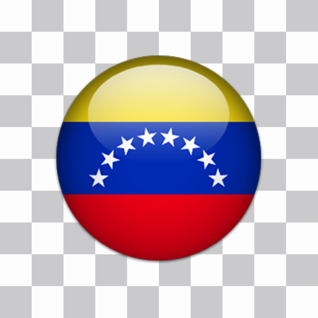 Sticker de chapa de la bandera Venezuela para tus fotos ..