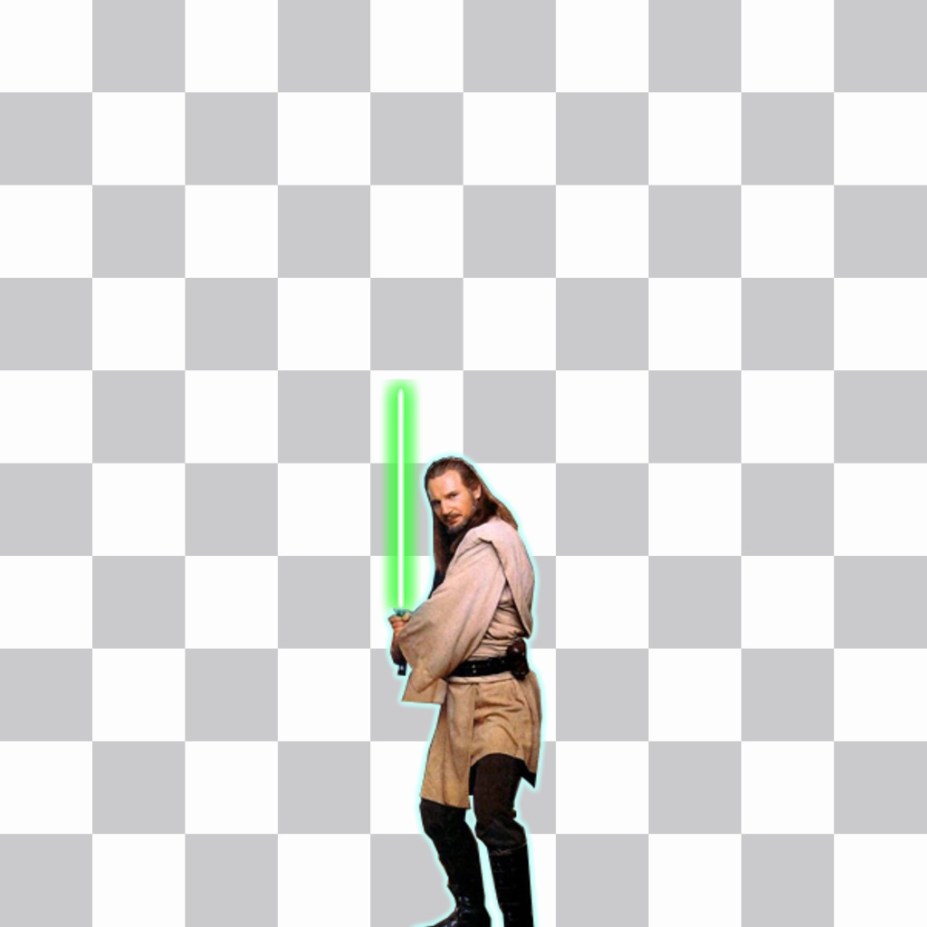 Sticker del personaje Qui-Gon Jinn de Star Wars para tus fotos ..