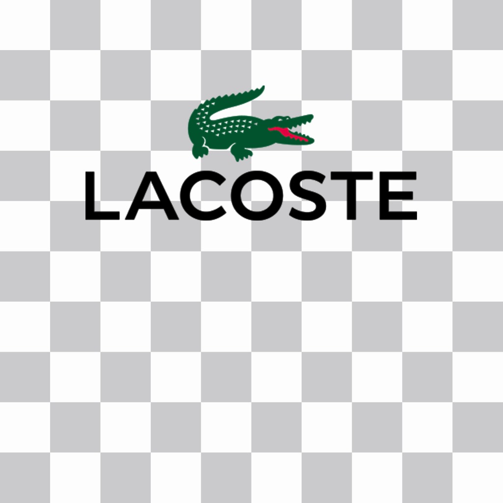 Sticker del logo de Lacoste para poner en tus fotos ..