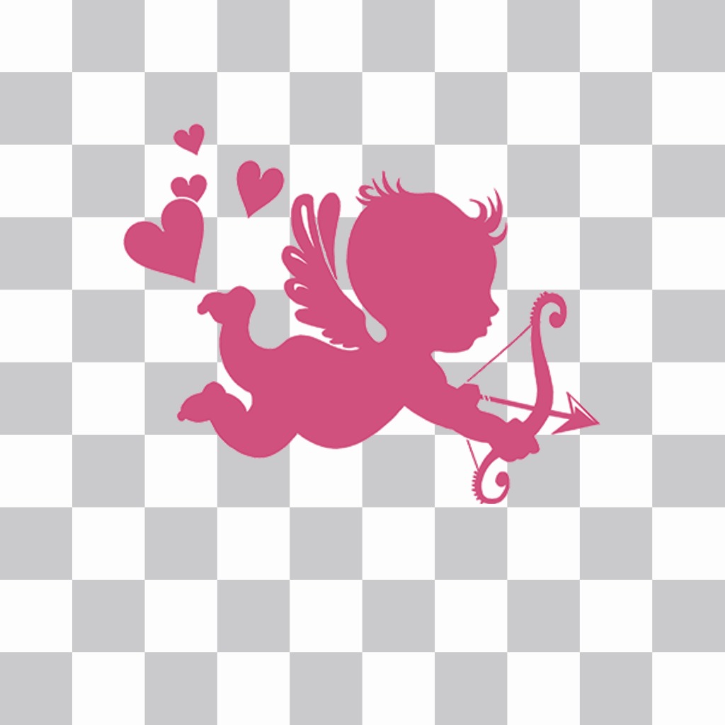 Sticker de Cupido para poner encima de tus fotos ..