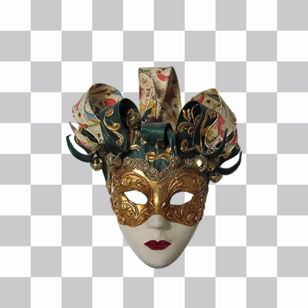 Sticker de una máscara original de Carnaval para tus fotos ..