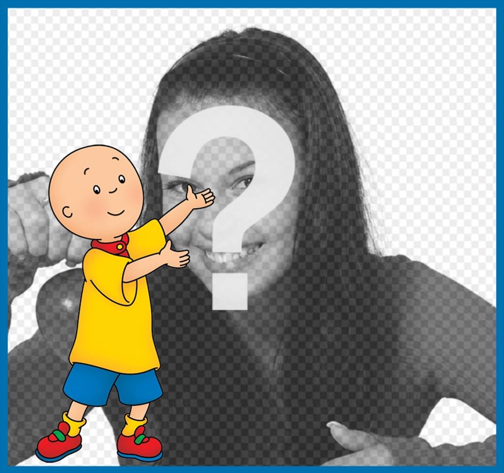 Fotomontaje de Caillou para subir una foto gratis ..