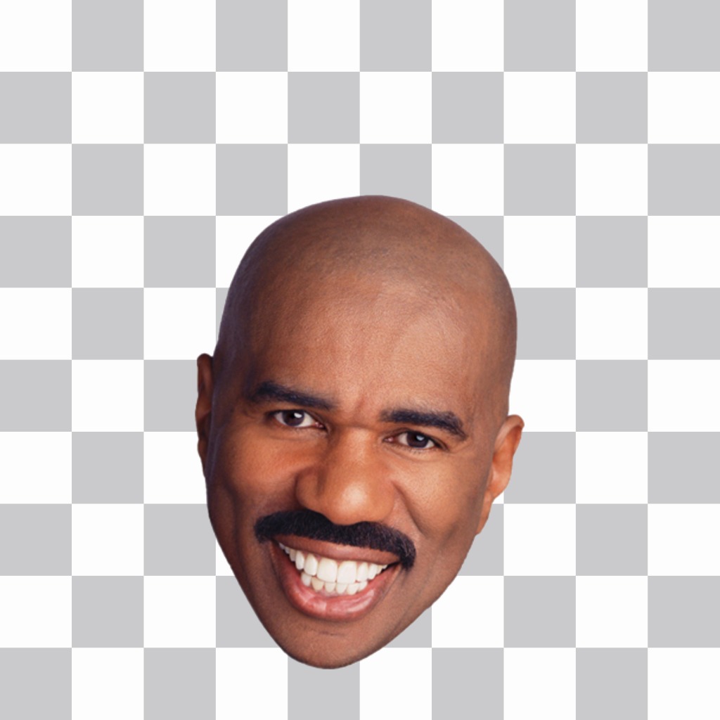 Sticker de la cara de Steve Harvey para poner en tus fotos ..