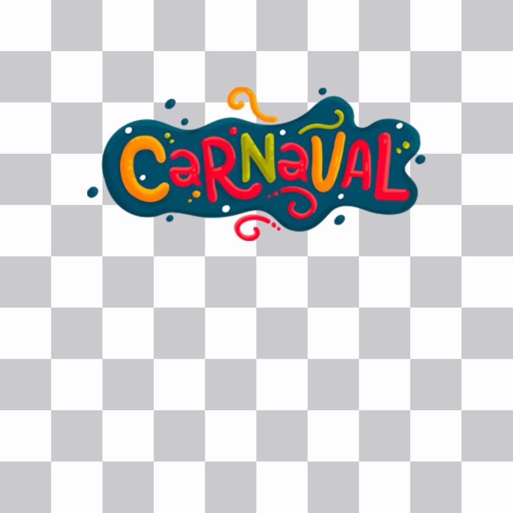 Adorna tus fotos con este sticker de CARNAVAL gratis ..