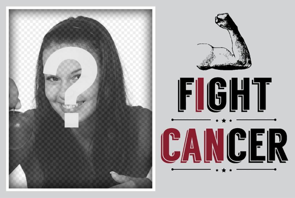 Marco para fotos contra el cáncer con la frase Fight Cancer ..