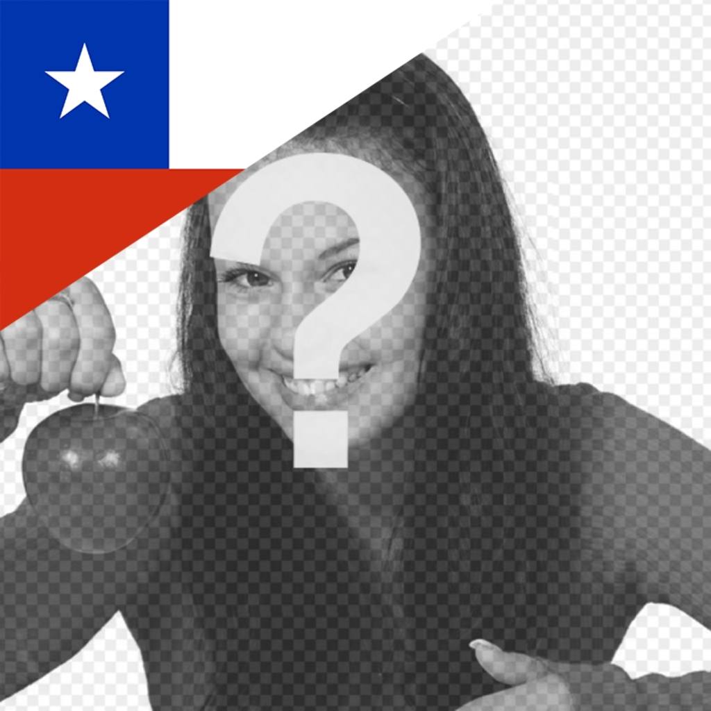 Bandera de Chile en una esquina de tu foto de perfil ..