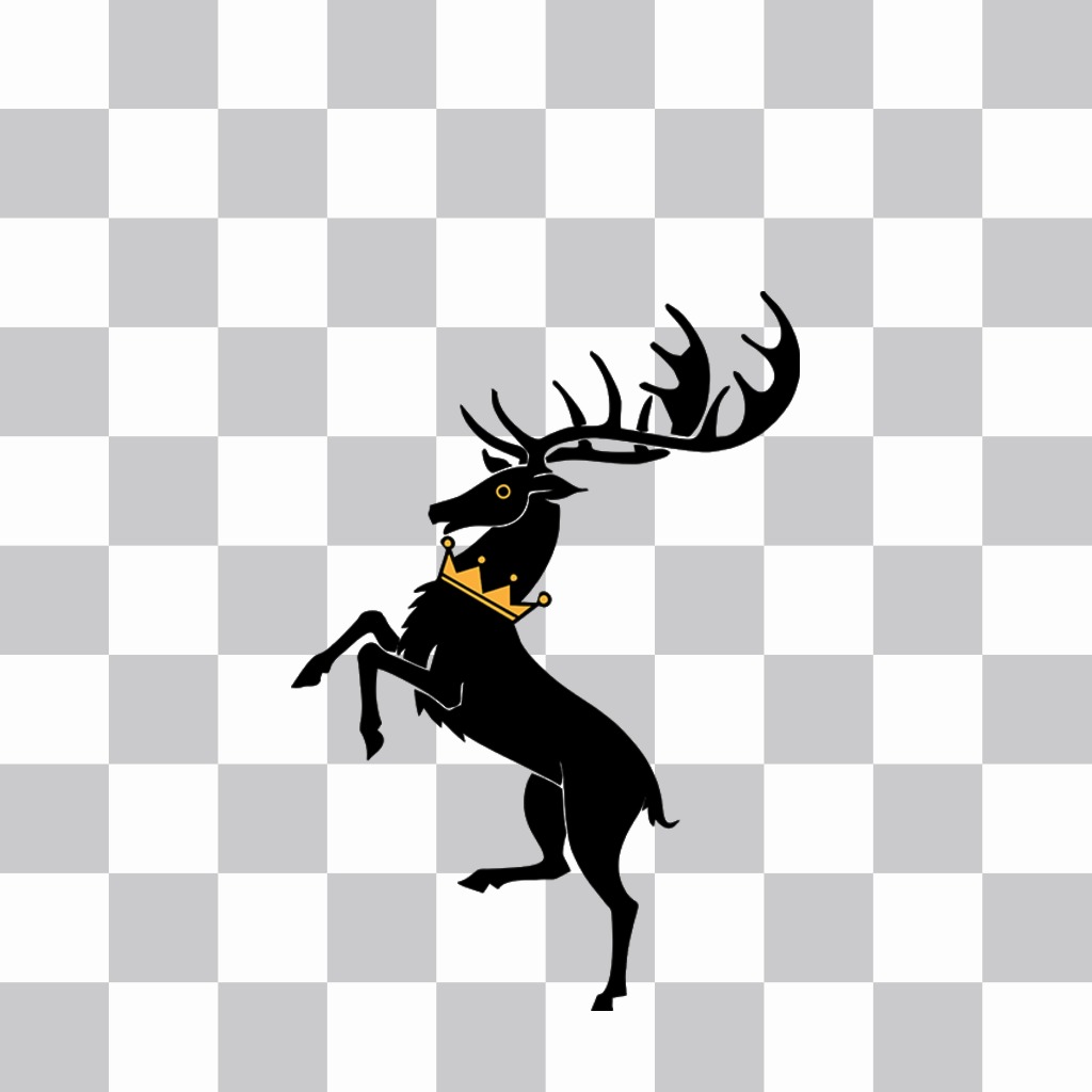 Pon este sticker en tus fotos si eres de la Casa Baratheon ..