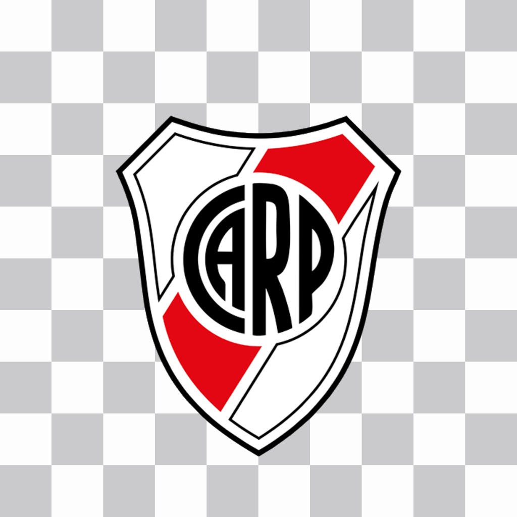 Sticker del escudo del Club Atlético River Plate para pegar en tus imágenes ..