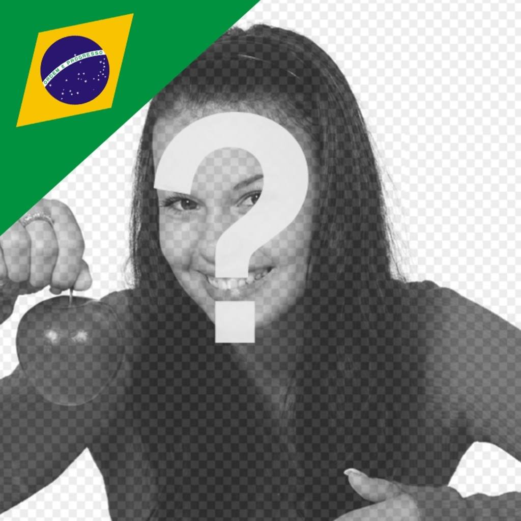 Añade en tus fotos la bandera de Brasil en una esquina ..