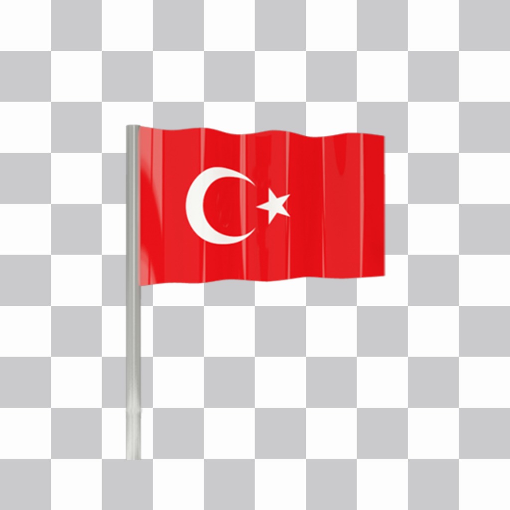 Bandera de Turquía para decorar tus fotos ..