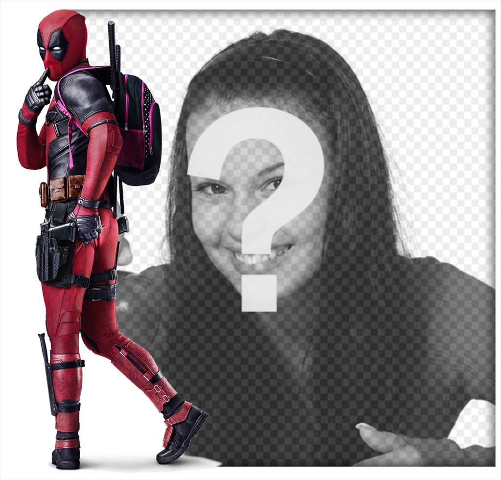 Tu foto junto al antihéroe Deadpool ..