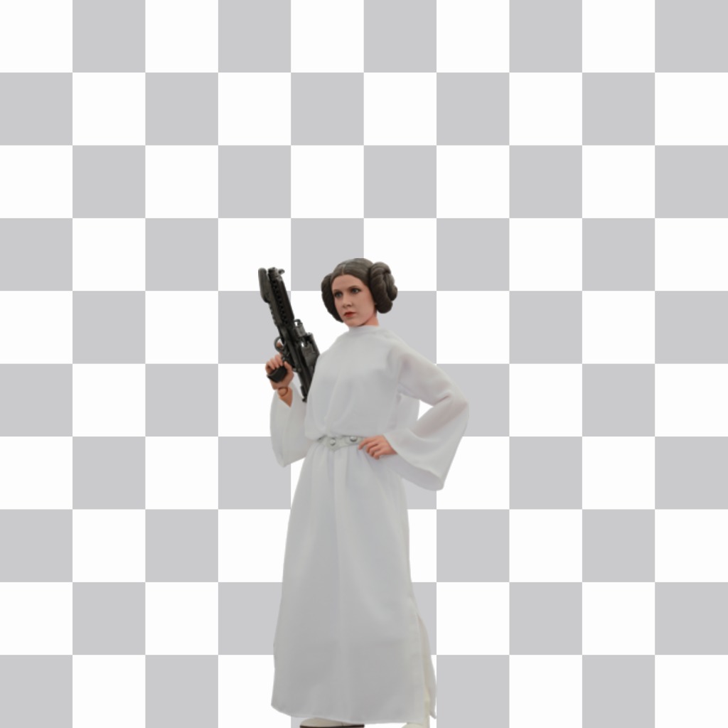 Fotomontaje de la Princesa Leia Organa para añadir a tus fotos con este efecto ..