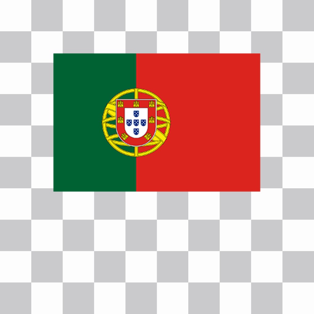 Sticker de la bandera de Portugal para añadir en tus fotos ..