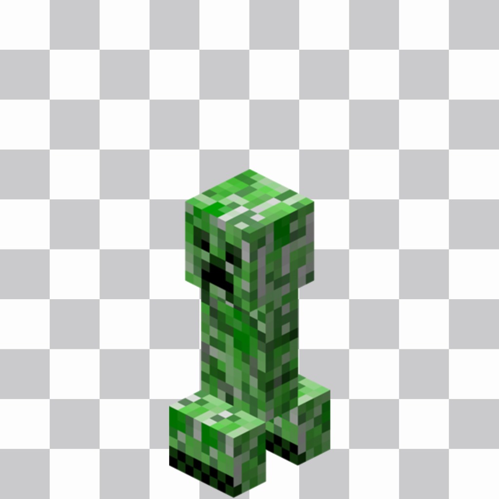 Sticker con el Creeper de Minecraft para tus fotos ..