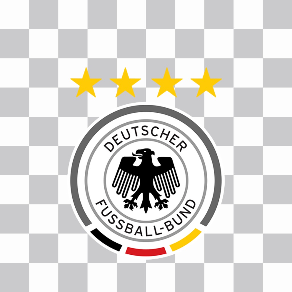 Foto efecto gratis con el logo de la selección Alemana para tus fotos ..