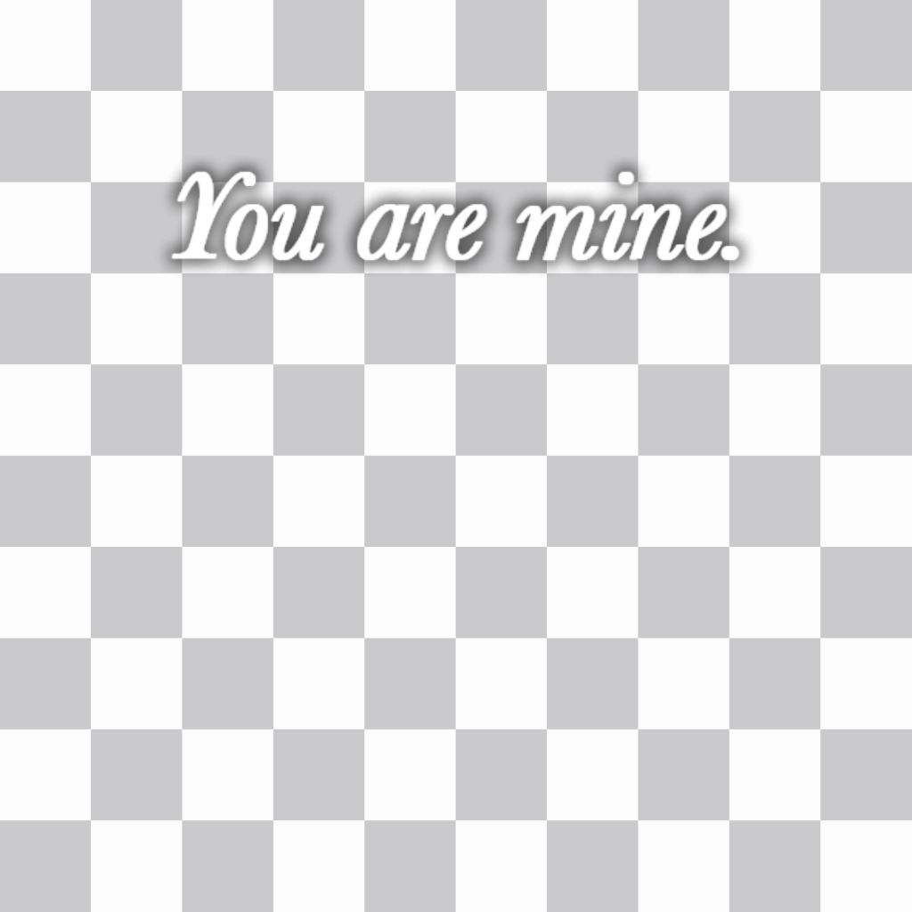 Decora tus fotos con la frase YOU ARE MINE con este sticker gratis ..