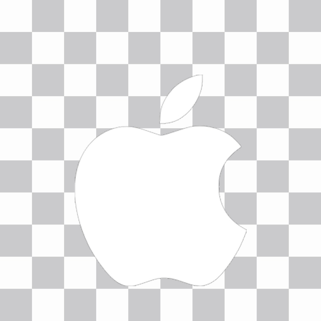 Sticker decorativo del logo de Apple para pegar en tus imágenes ..