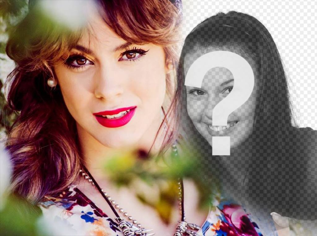 Sube tu foto junto a la actriz Tini Stoessel con este fotomontaje online ..