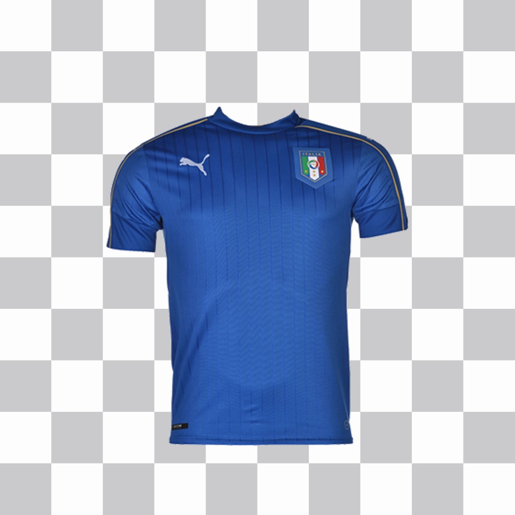 Fotomontaje para pegar la camiseta de fútbol de Italia en tus fotos ..