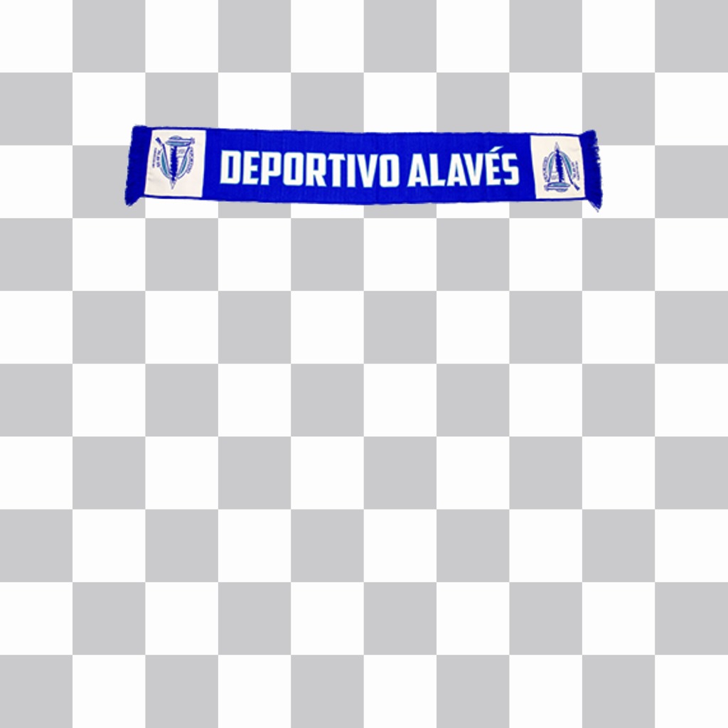 Añade una bufanda del Deportivo Alavés en tus fotos con este montaje ..