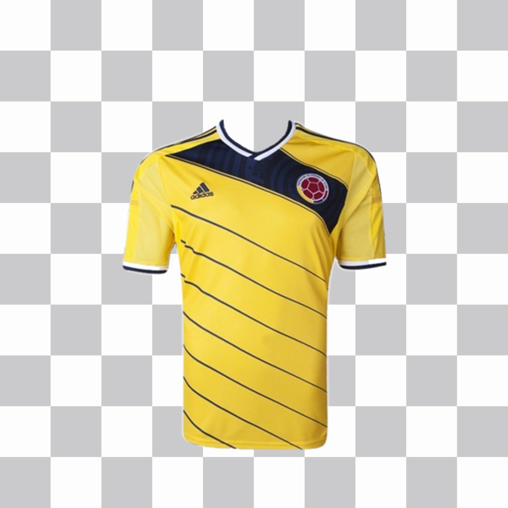 Camiseta de la selección de fútbol de Colombia para pegar en tus fotos ..