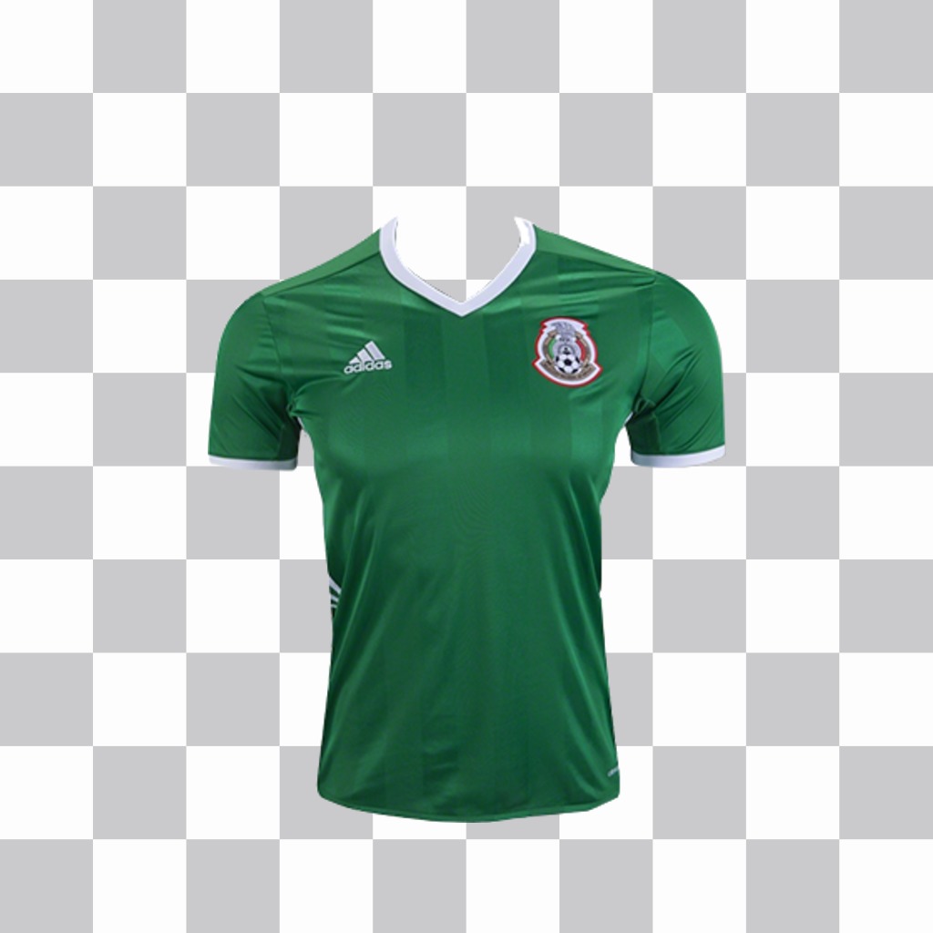 Camisa oficial de la selección de fútbol de México para pegar en tus fotos ..