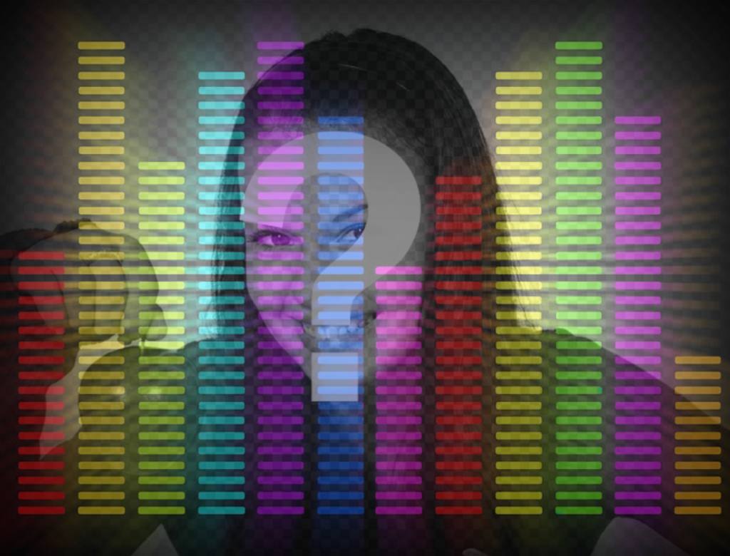 Filtro online de ecualizador de música de colores para tu foto ..