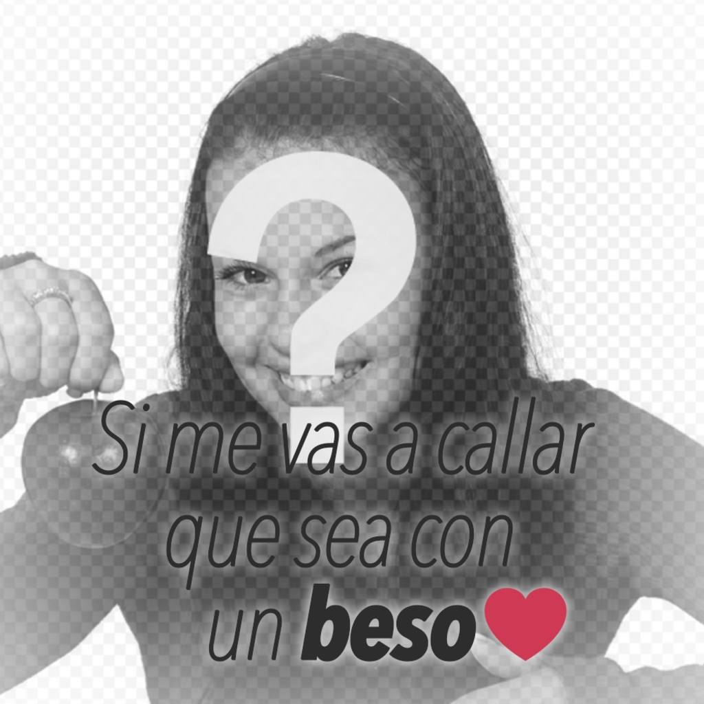 Frase romántica de un beso para poner en tus fotos gratis ..