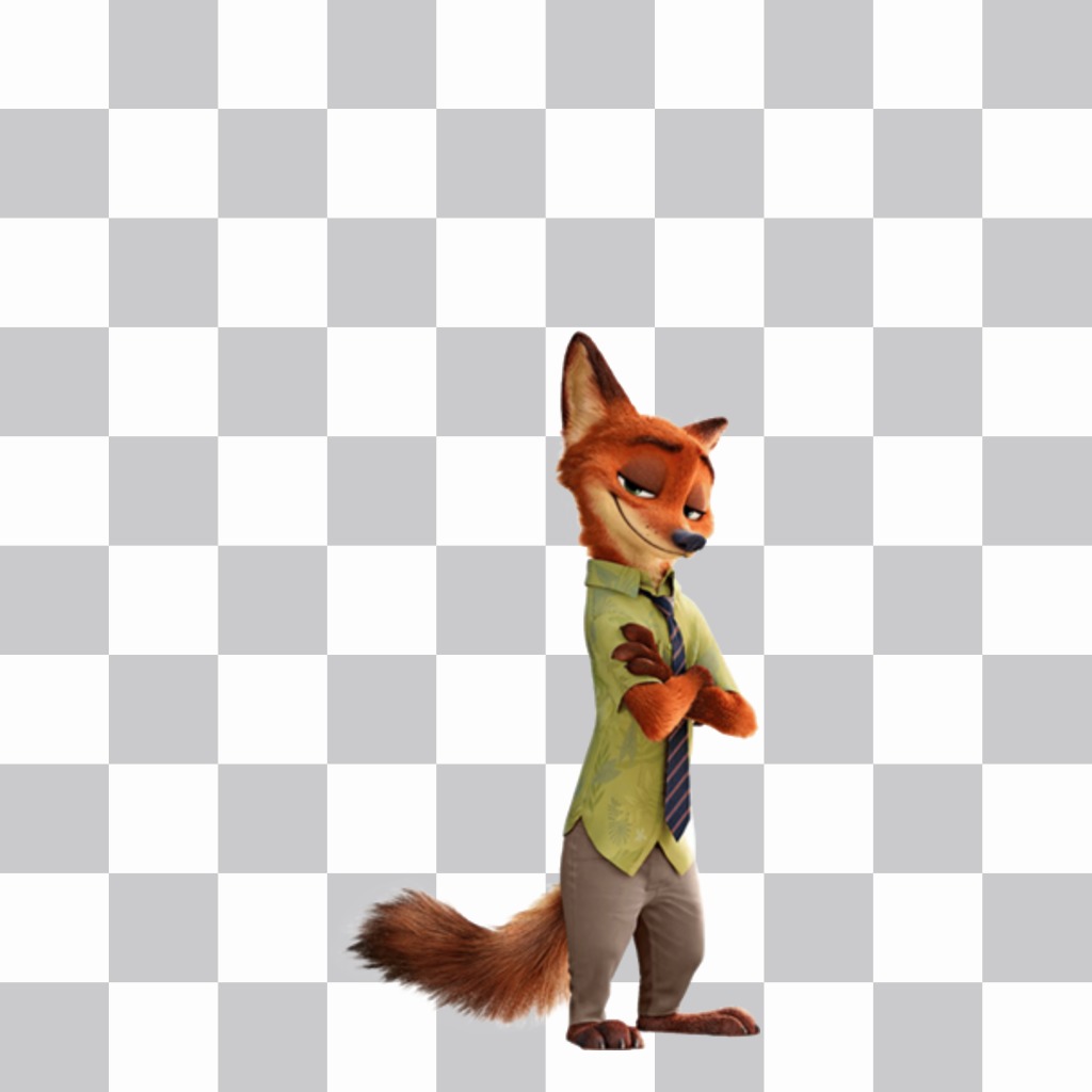 Pega a Nick Wilde, el zorro de zootopia en tus fotos con este efecto ..