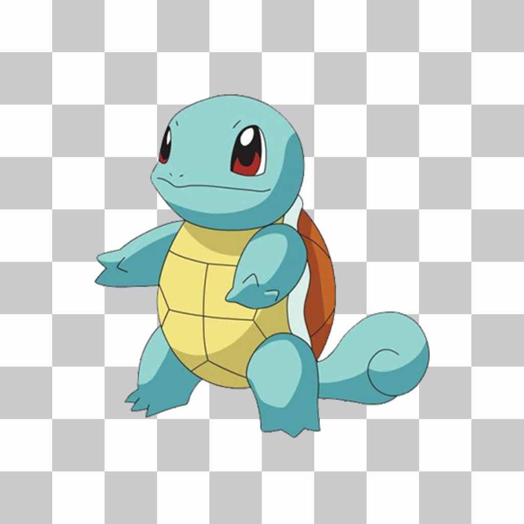 Fotomontaje para añadir al Pokemón Squirtle en tus fotos gratis ..