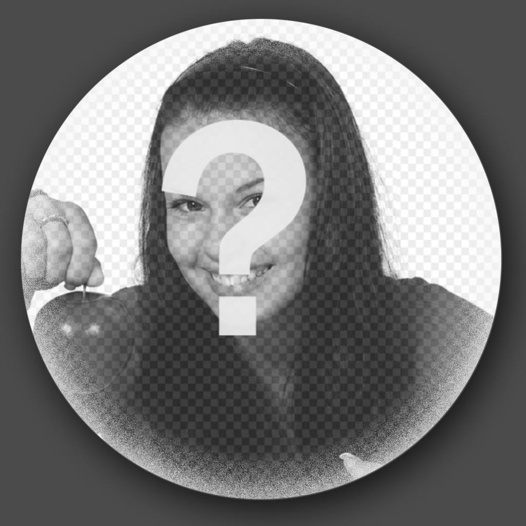 Marco en forma de círculo para tus fotos con un efecto de vidrio ..