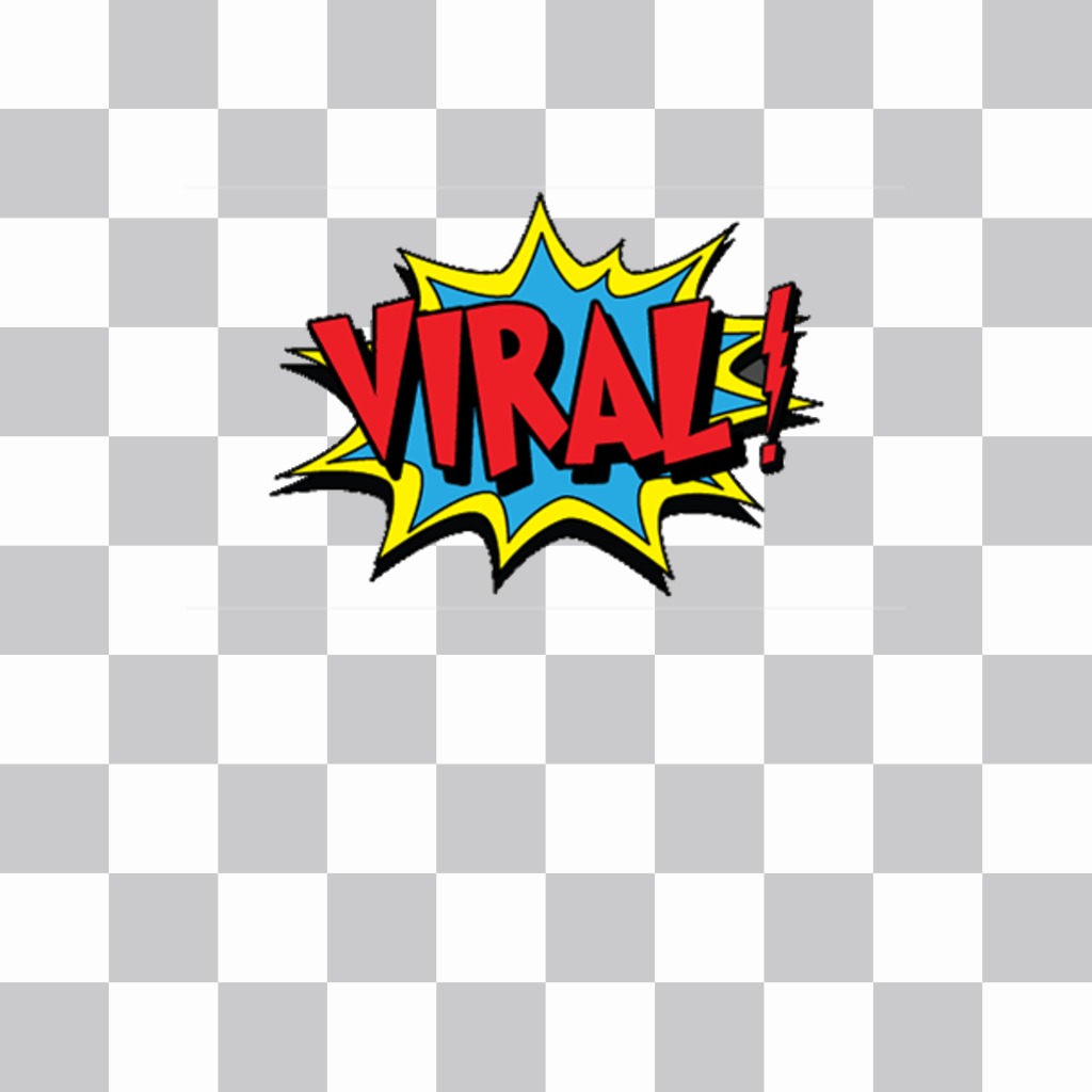 Sé viral con este sticker explosivo para pegar en tus fotos gratis ..