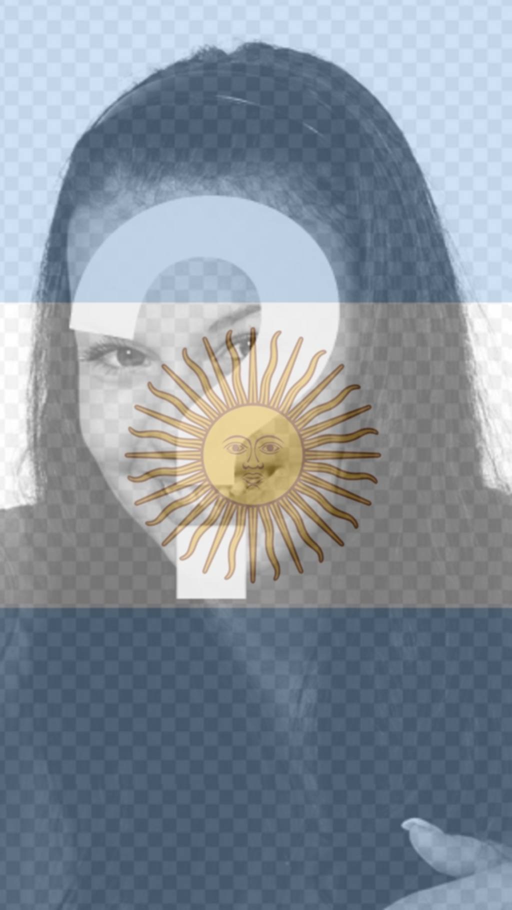 Filtro para tu foto de la Bandera de Argentina para usar como wallpaper ..
