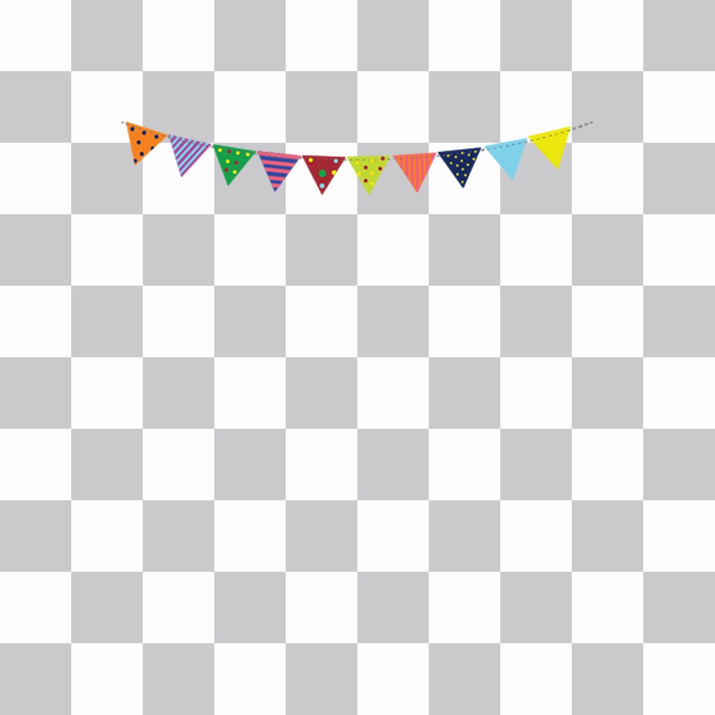 Banderines de fiestas que puedes añadir a tus fotos online para decorar ..